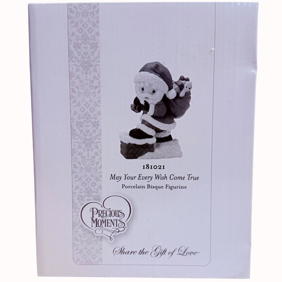 Precious Moments Christmas Santa Figurine May Your Every Wish Come True 181021 - Picture 2 of 11